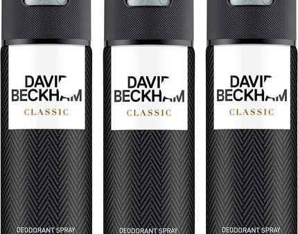 David Beckham Classic Men s Deodorant Anti-Perspirant Body Spray 150ml Supply