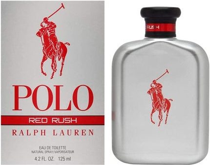 Ralph Lauren Polo Red Rush Eau De Toilette For Men Spray 4.2oz For Sale