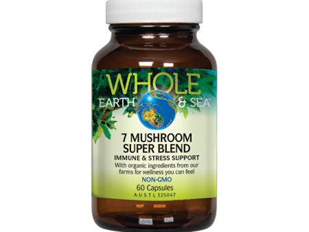 Whole Earth & Sea 7 Mushroom Super Blend 60c Online