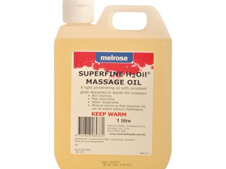 Melrose H2Oil Superfine Massage Oil 1000ml Hot on Sale