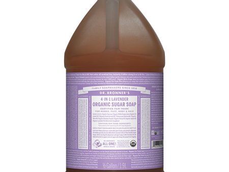 Dr. Bronner s Organic Pump Soap Refill (Sugar 4-in-1) Lavender 1900ml Online Sale