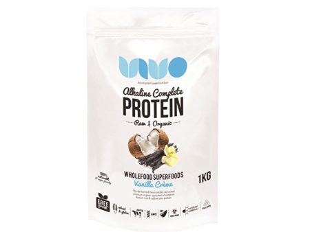 VIVO ALKALINE PROTEIN Vivo Alkaline Protein Organic & Raw Alkaline Complete Protein Vanilla Creme 1kg Online Hot Sale