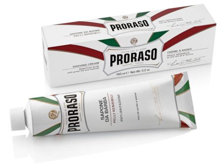 Proraso White Shaving Cream Tube with Green Tea 150ml 5oz Online