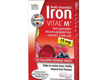 Silicea Body Essentials Iron VITAL M+ (15mg Iron) Chewable 30t Sale