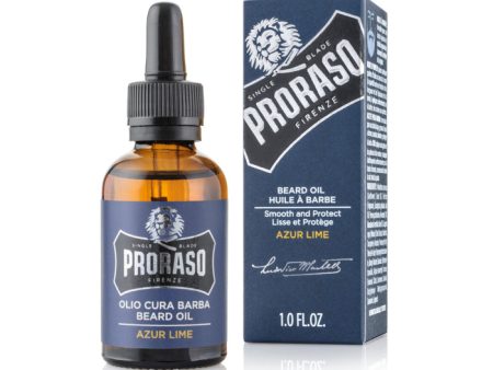 Proraso Beard Oil - Azur Lime with Bergamot 30ml 1oz For Sale