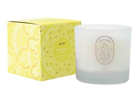 Distillery Fragrance House Soy Candle Bliss (Lemongrass Lime & Ginger) 190g Sale