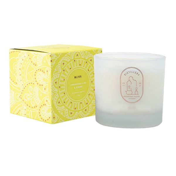 Distillery Fragrance House Soy Candle Bliss (Lemongrass Lime & Ginger) 190g Sale