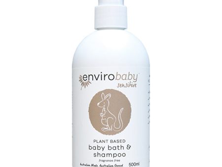 Envirocare EnviroBaby Plant Based Sensitive Baby Bath & Shampoo Fragrance Free 500ml Online