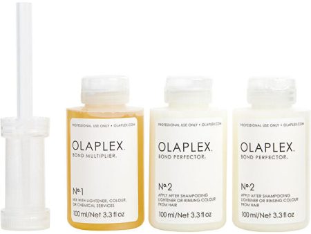 Olaplex Traveling Stylist Kit: #1 Bond Multiplier & #2 Bond Perfector 2x & 1 Dosing Dispenser 100ml 3.3oz Fashion