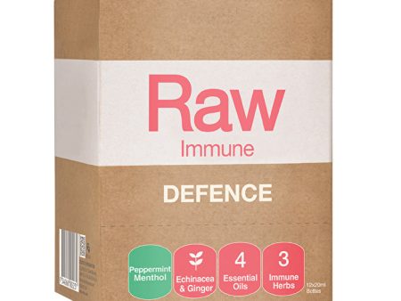 Amazonia Raw Immune Defence Peppermint Menthol Spray 20ml x 12 Display Hot on Sale