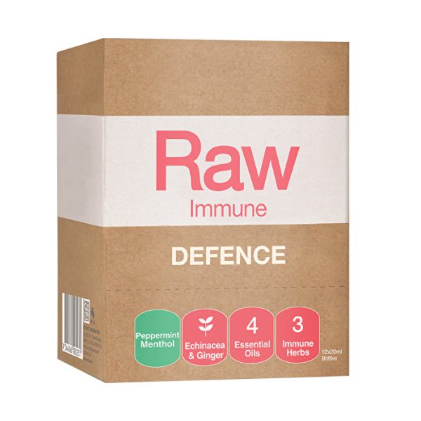 Amazonia Raw Immune Defence Peppermint Menthol Spray 20ml x 12 Display Hot on Sale