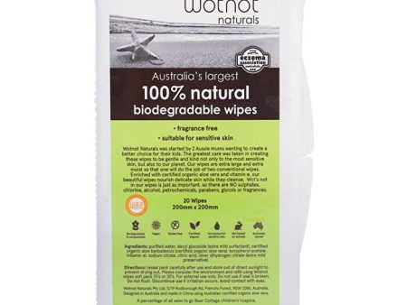 Wotnot 100% Natural Biodegradable Wipes x (Travel Hard Case) 20 Pack Online Sale