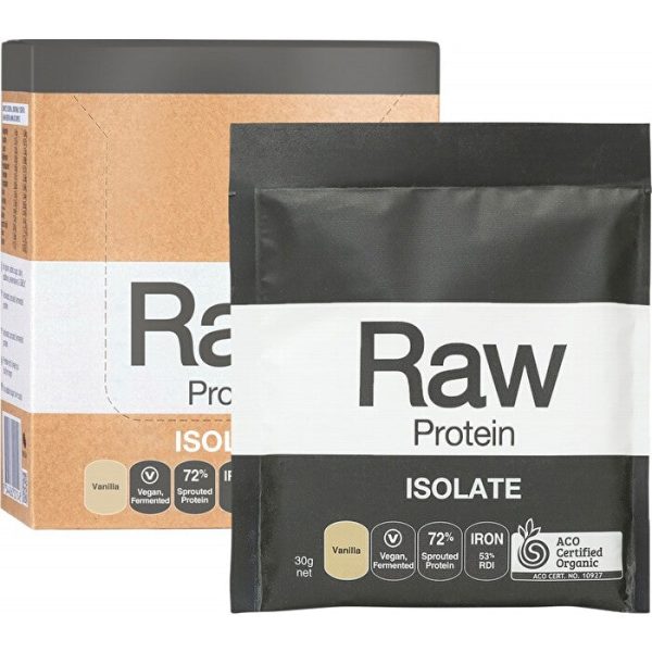 Amazonia Raw Protein Isolate Vanilla Sachet 30g x 12 Pack For Sale