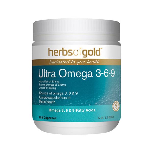 Herbs of Gold Ultra Omega 3 6 9 200c Sale