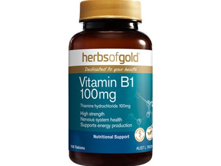 Herbs of Gold Vitamin B1 100mg 100t For Discount