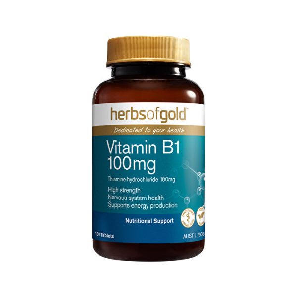 Herbs of Gold Vitamin B1 100mg 100t For Discount