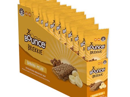 Bounce Brekkie Bar Banana Pecan 50g x 12 Display Cheap