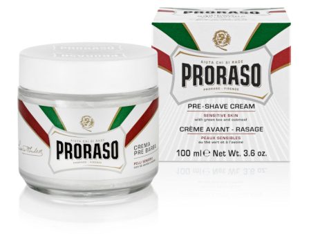 Proraso White Pre-Shave Cream for Sensitive Skin 100ml 3.4oz For Discount