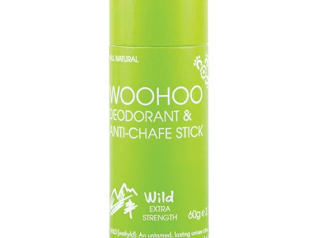 Woohoo Deodorant & Anti-Chafe Stick Wild (Ultra Strength Unisex) 60g Online Hot Sale