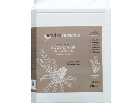 Envirocare EnviroSensitive Plant Based Body & Hair Cleanser Fragrance Free 5000ml Supply