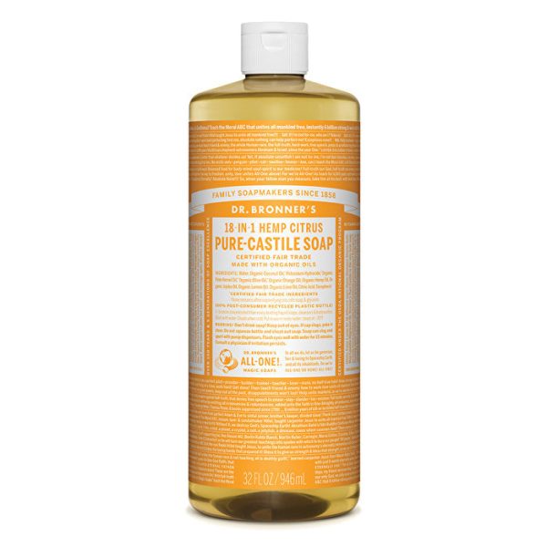 Dr. Bronner s Pure-Castile Soap Liquid (Hemp 18-in-1) Citrus 946ml Online