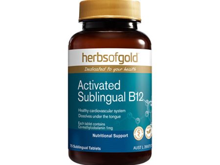 Herbs of Gold Activated Sublingual B12 75t Fashion