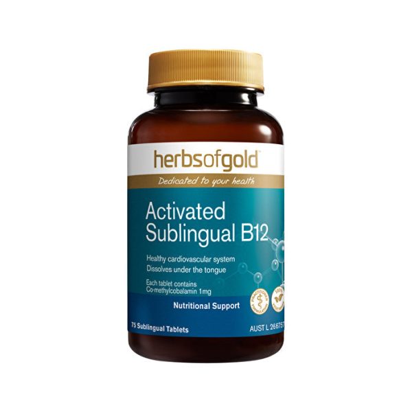 Herbs of Gold Activated Sublingual B12 75t Fashion