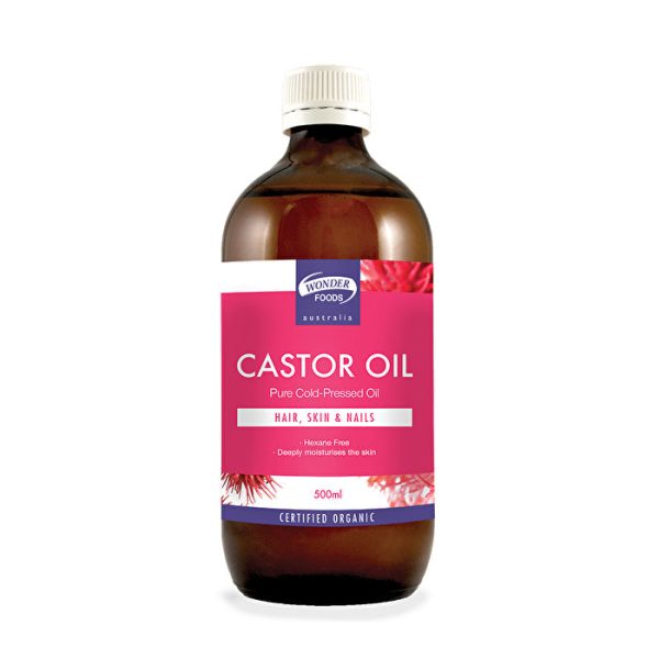 Wonder Foods Organic Cold Pressed Castor Oil 500ml Hot on Sale