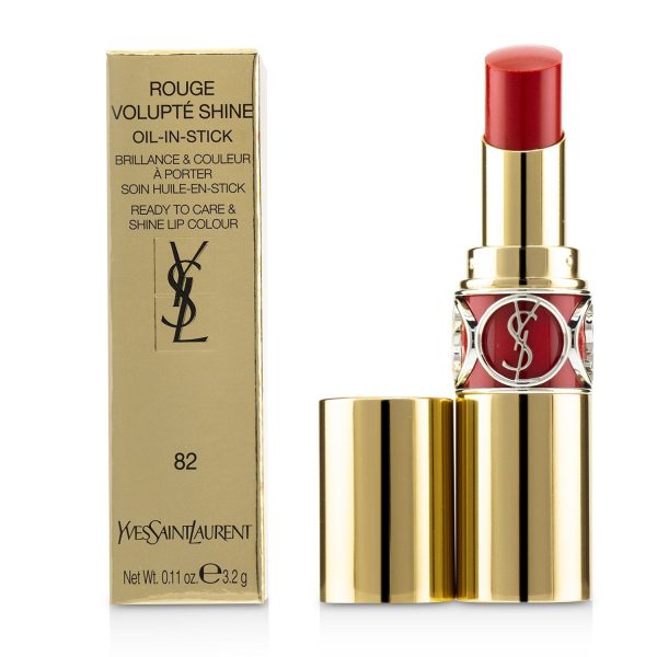 Yves Saint Laurent Rouge Volupte Shine - # 82 Orange Crepe  3.2g 0.11oz Online Sale