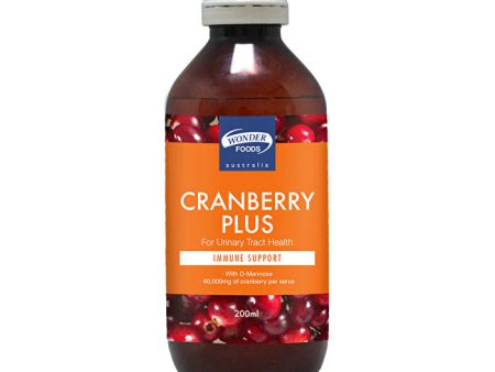 Wonder Foods Cranberry Plus 200ml Discount