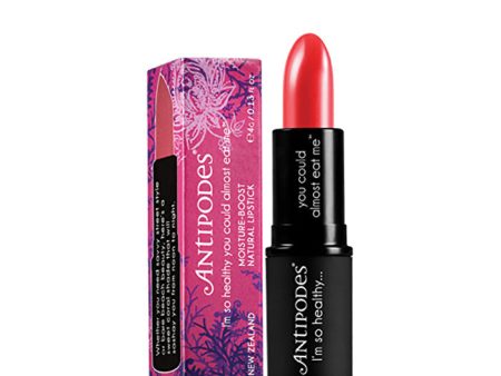 Antipodes Moisture-Boost Natural Lipstick South Pacific Coral 4g For Cheap