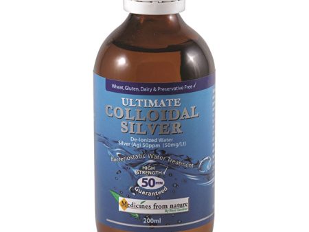 Medicines From Nature Ultimate Colloidal Silver 50ppm 200ml Supply