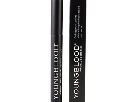 Youngblood Outrageous Lashes Mineral Lengthening Mascara - # Blackout 10ml 0.34oz For Cheap