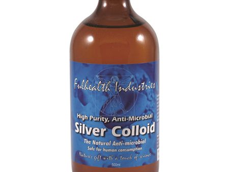 Fulhealth Industries High Purity, Anti-Microbial Silver Colloid 500ml Hot on Sale