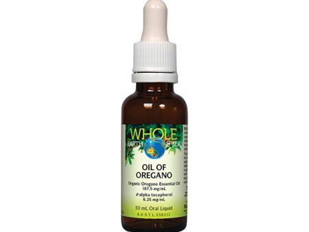 Whole Earth & Sea Oil Of Oregano 30ml Online