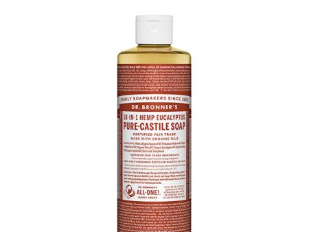 Dr. Bronner s Pure-Castile Soap Liquid (Hemp 18-in-1) Eucalyptus 473ml Supply