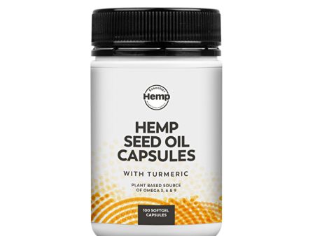 Essential Hemp Hemp Seed Oil and Turmeric Capsules 100c Online Sale