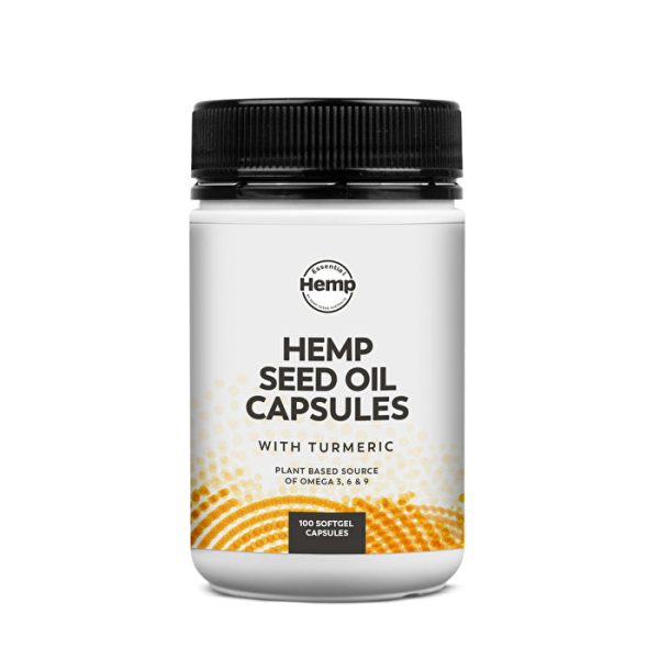 Essential Hemp Hemp Seed Oil and Turmeric Capsules 100c Online Sale