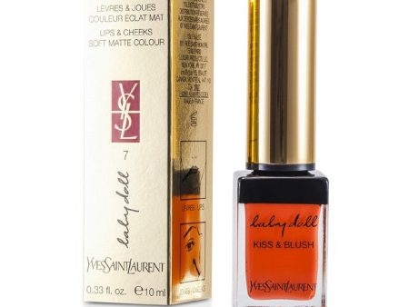 Yves Saint Laurent Baby Doll Kiss & Blush - # 07 Corail Affranchi 10ml 0.33oz For Sale