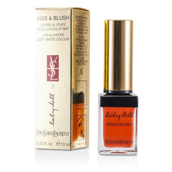 Yves Saint Laurent Baby Doll Kiss & Blush - # 07 Corail Affranchi 10ml 0.33oz For Sale