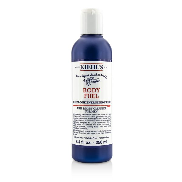 Kiehl s Body Fuel All-In-One Energizing Wash Hair & Body Cleanser for Men  250ml 8.4oz Fashion