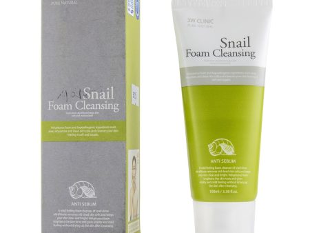 3W Clinic Snail Foam Cleansing (Unboxed)  100ml 3.38oz on Sale