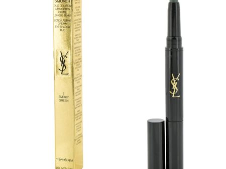 Yves Saint Laurent Eye Duo Smoker Long Lasting Creamy Eye Shadow Duo - # 2 Smoky Green  2x0.8g 0.03oz For Sale