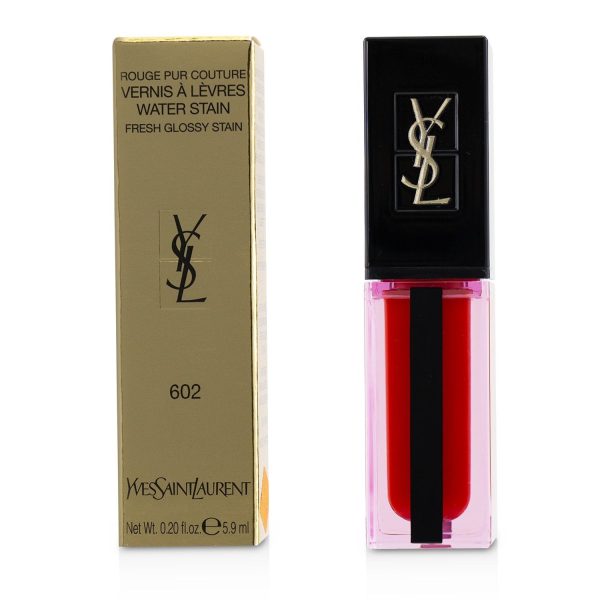 Yves Saint Laurent Rouge Pur Couture Vernis À Lèvres Water Stain - # 602 Vague De Rouge  5.9ml 0.20oz Online Sale