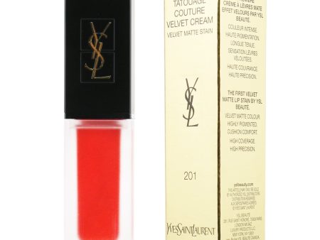 Yves Saint Laurent Tatouage Couture Velvet Cream Velvet Matte Stain - # 201 Rouge Tatouage  6ml 0.2oz Online Hot Sale