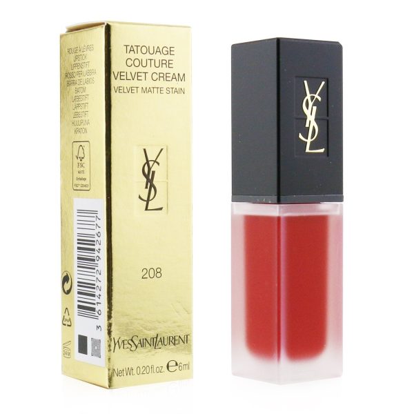 Yves Saint Laurent Tatouage Couture Velvet Cream Velvet Matte Stain - # 201 Rouge Tatouage  6ml 0.2oz Online Hot Sale