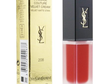 Yves Saint Laurent Tatouage Couture Velvet Cream Velvet Matte Stain - # 208 Rouge Faction  6ml 0.2oz on Sale