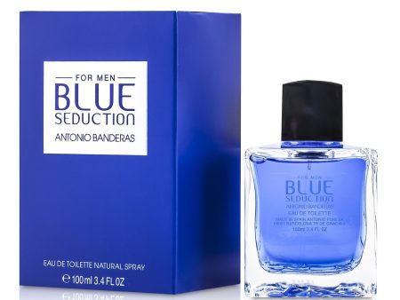 Antonio Banderas Blue Seduction Eau De Toilette Spray  100ml 3.4oz For Cheap