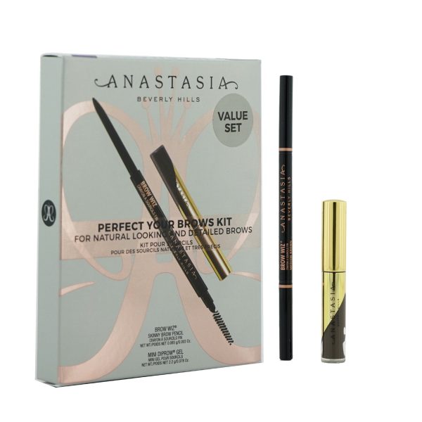 Anastasia Beverly Hills Perfect Your Brows Kit (Brow Wiz + Mini Dipbrow Gel) - # Taupe  2pcs Online now