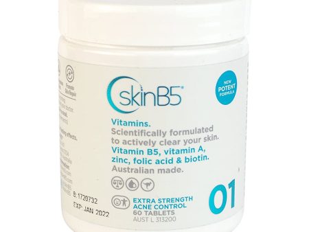 SkinB5 Extra Strength Acne Control Vitamins 60 Tablets Fashion